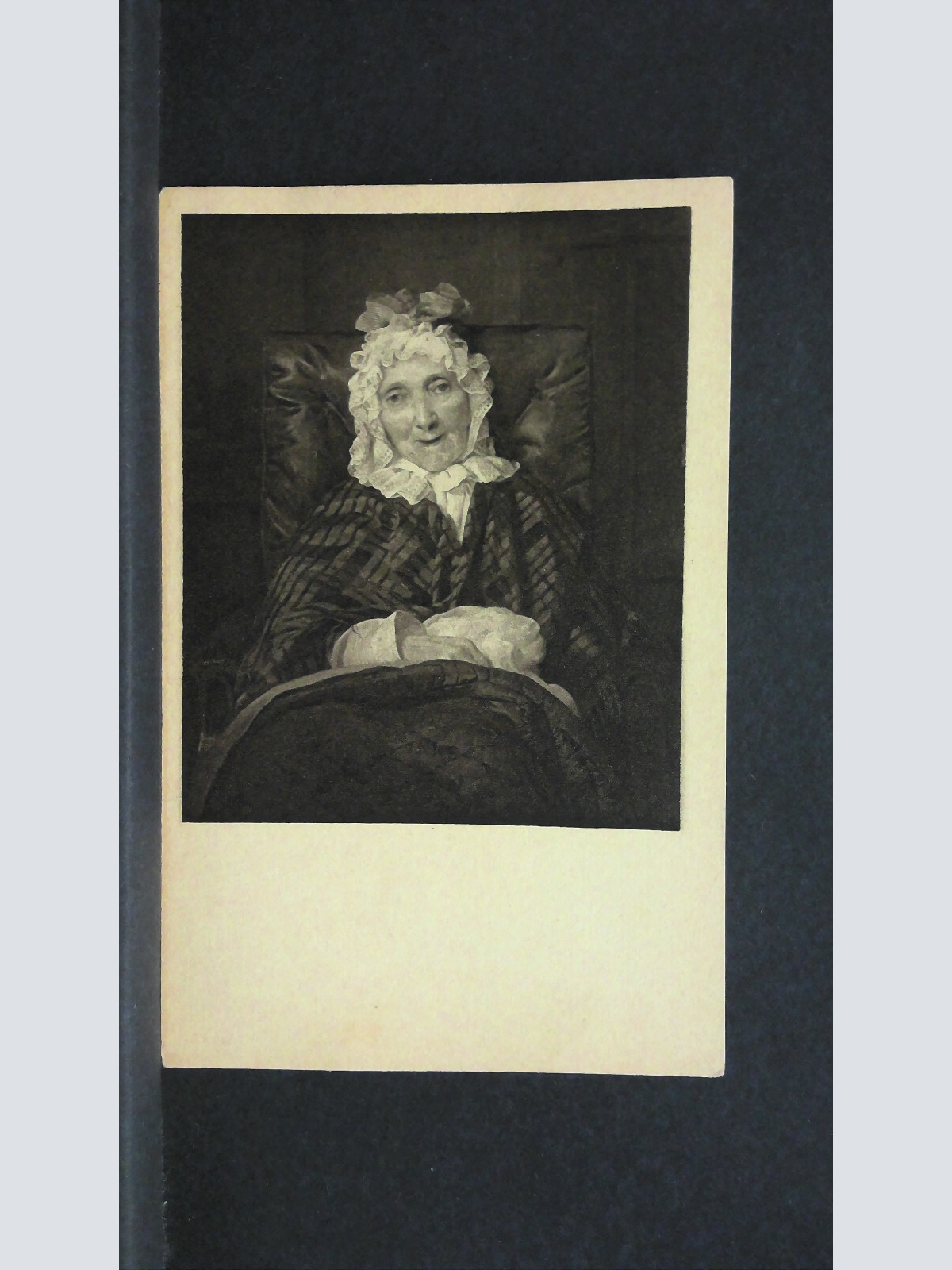 Waldmüller F G Frau Eltz in Lehnstuhl Künstlerkarte 20366 jw J