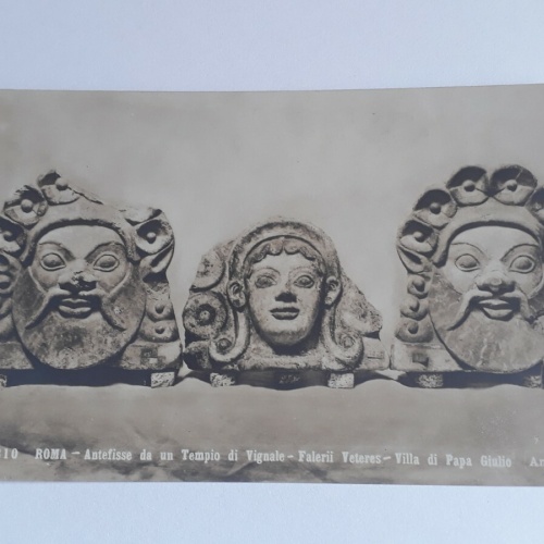 Roma - Antefisse da un Tempio di Vignale - F. V.-Villa di Papa Giulio.20400