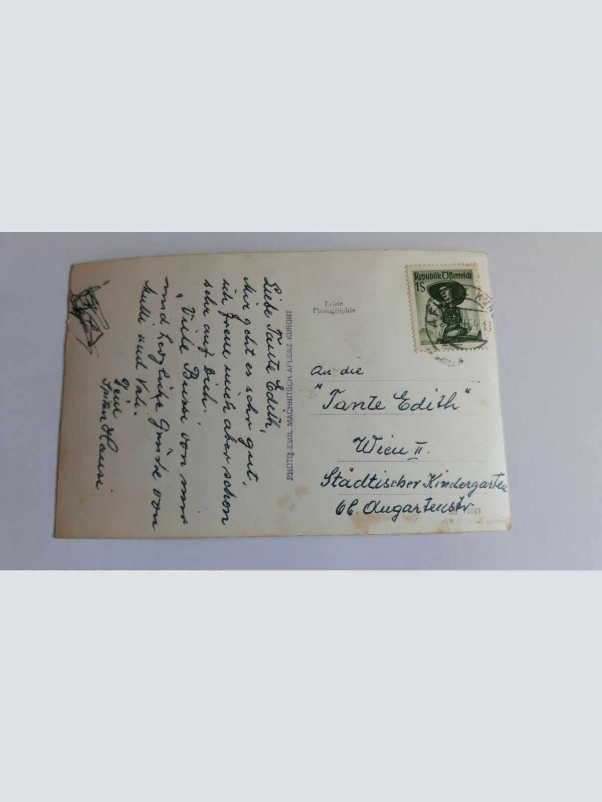 Höhenluftsommerfrische Aflenz 770m mit Hochschwabgruppe 2278m. 20288 ShSt