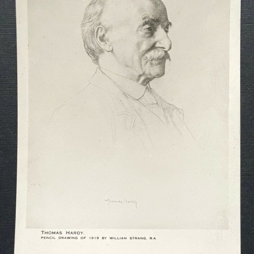 Portrait Thomas Hardy Schriftsteller Mann Bart Zeichnung W.Strang 401053 TH A