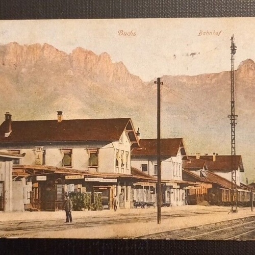 Ansichtskarte Schweiz St. Gallen Buchs Bahnhof 800051 Ga