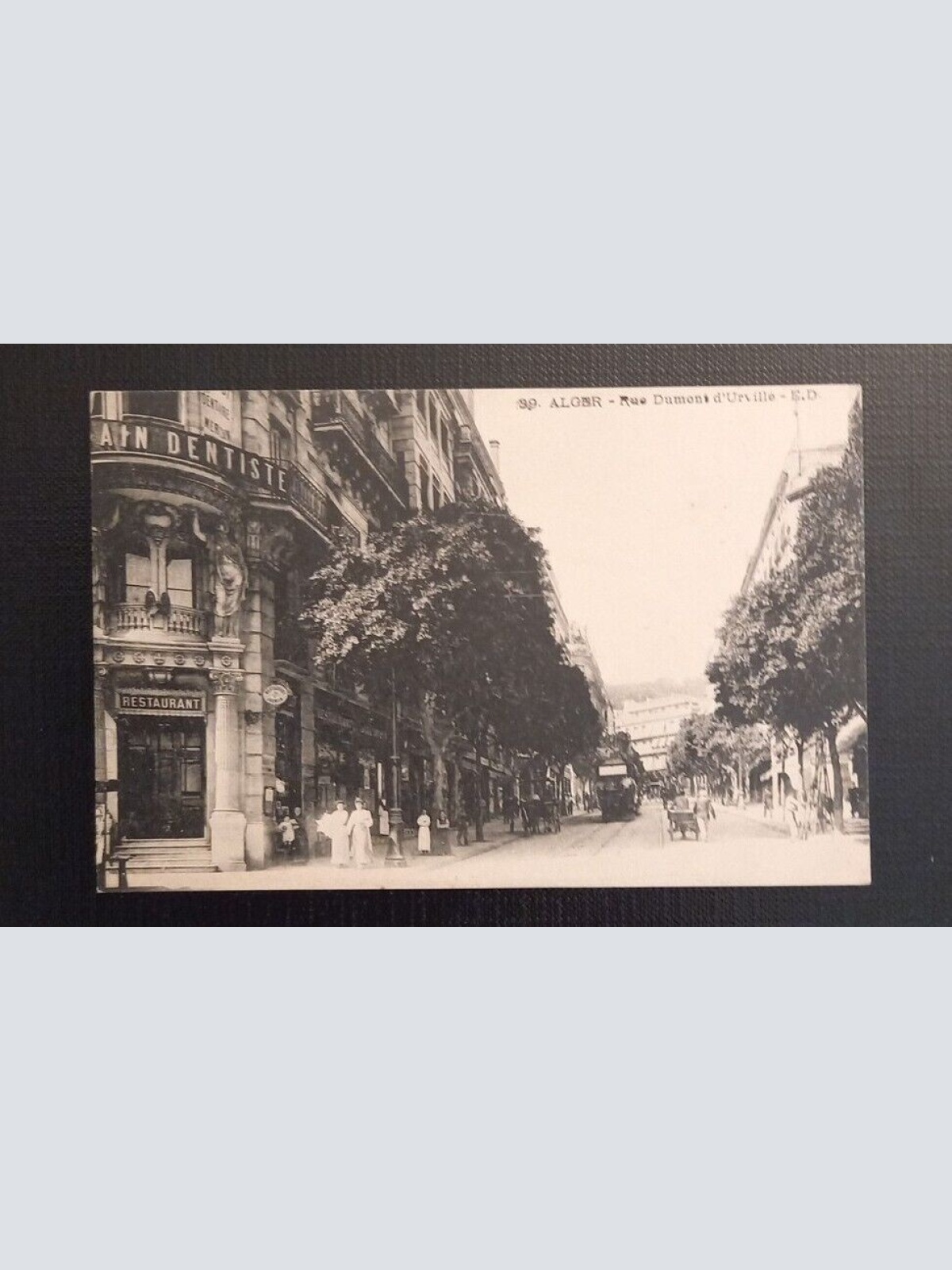 Ansichtskarte Alger Rue Dumont D' Urville E.D. 800075 Ga E