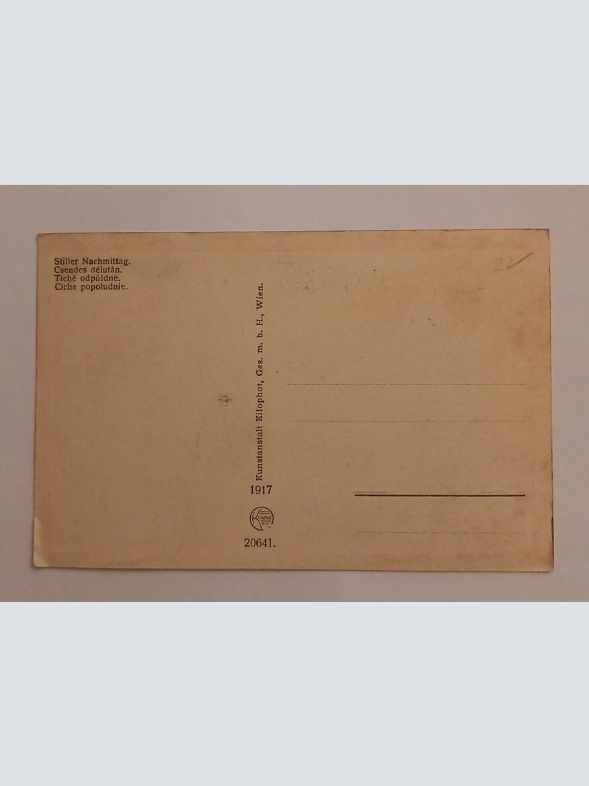 Stiller Nachmittag Österreich 600054A gr D