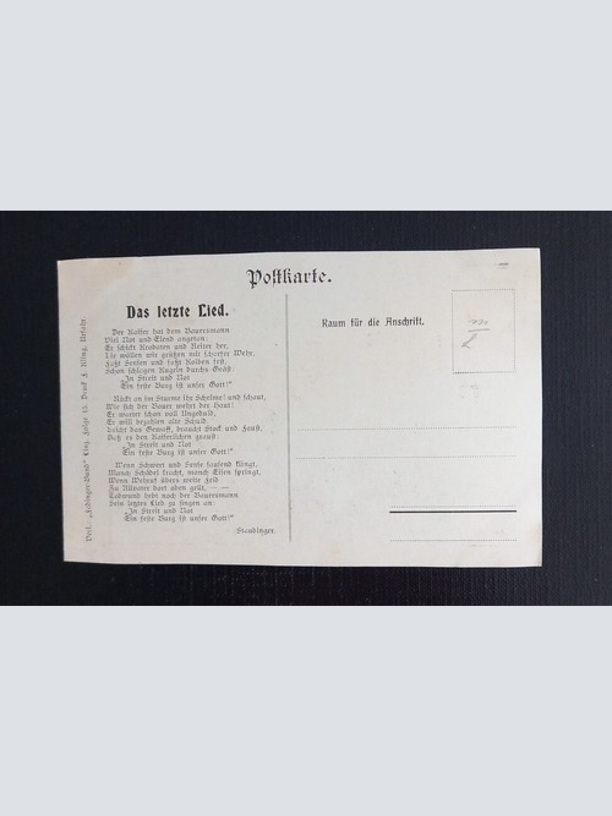 Staudinger Das Letzte Lied 650122 G