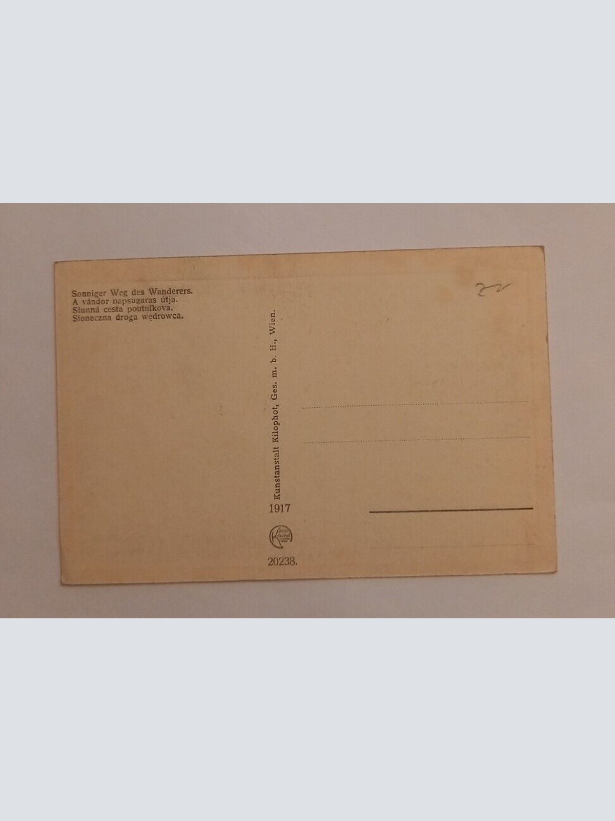 Sonniger Weg des Wanderers Österreich 600059A gr D