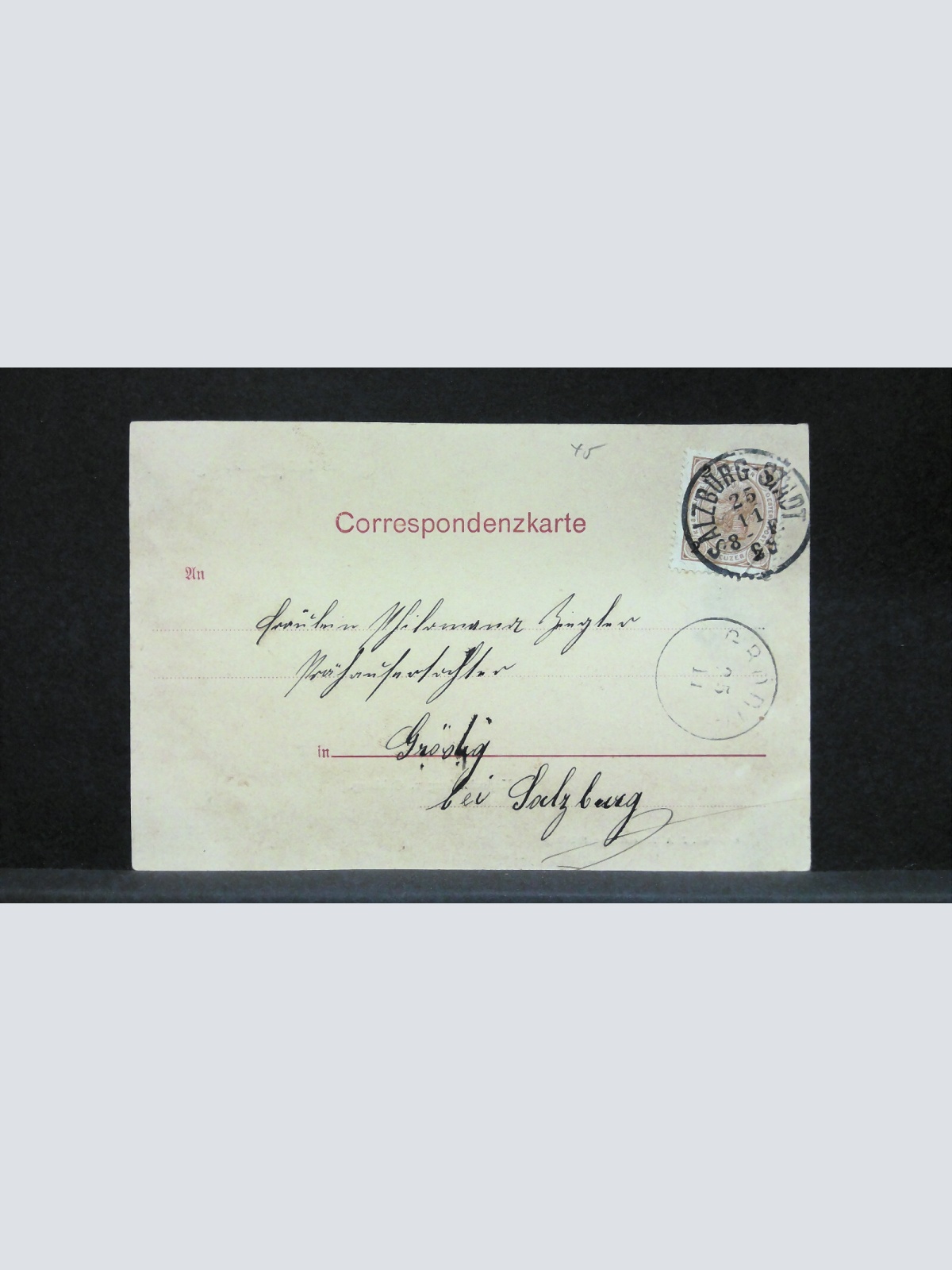 Gruss aus Salzburg Kapuzinerberg und Gaisberg Salzach JW21432