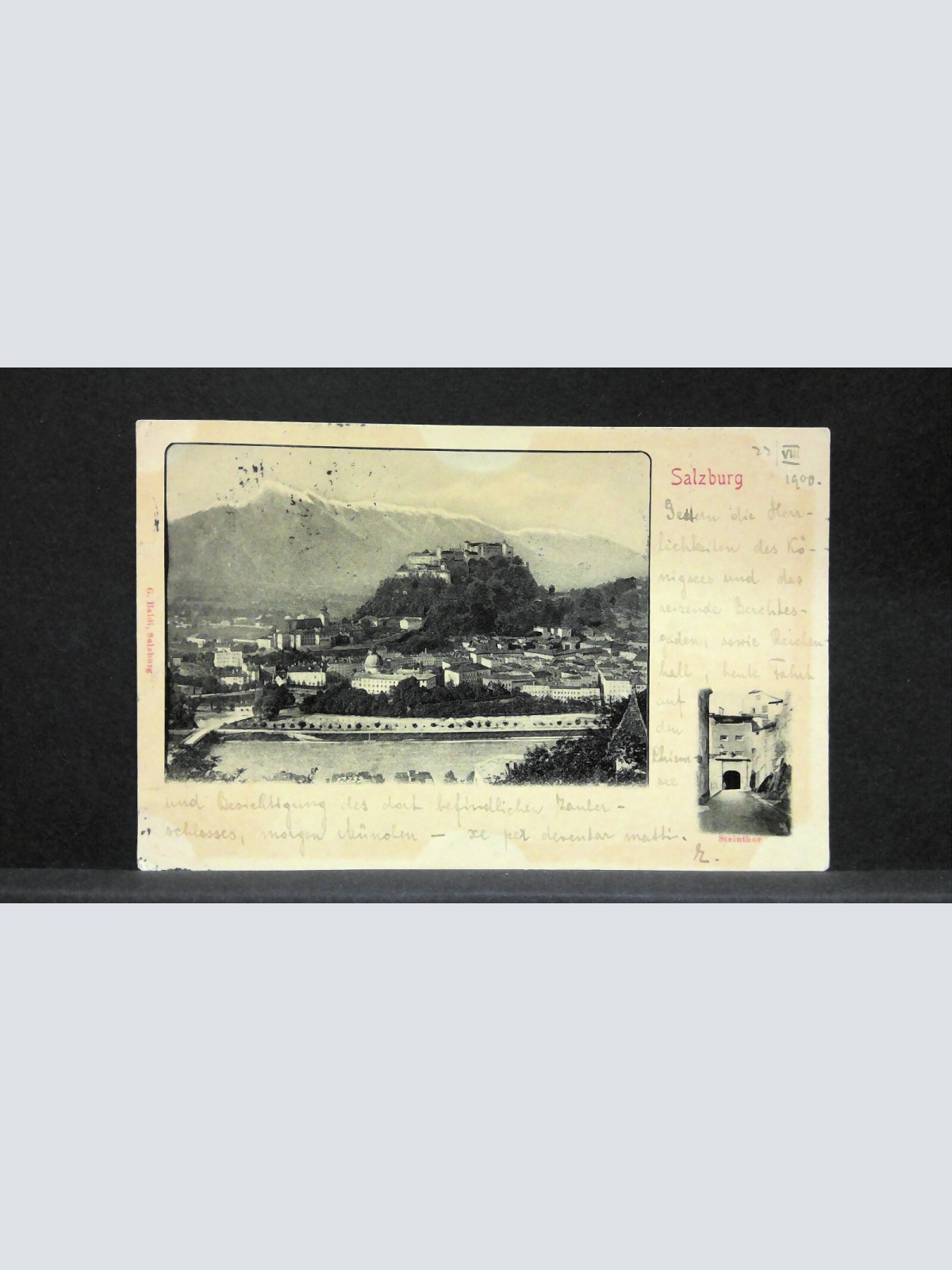 Salzburg Schloss Hohensalzburg Steinthor JW165603