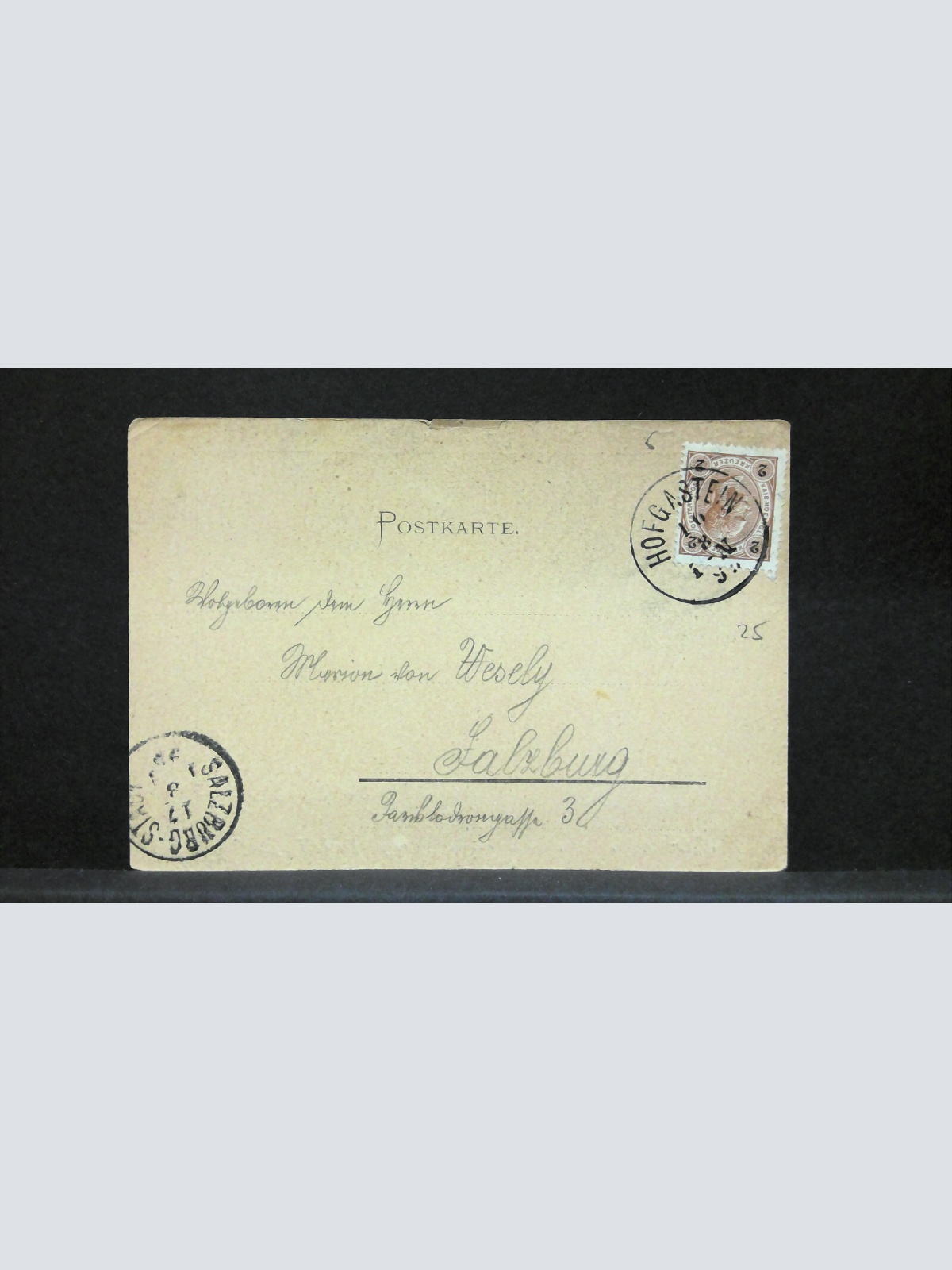 Salzburg Johannisnacht Mondkarte Künstlerkarte F Hinterholzer JW5736