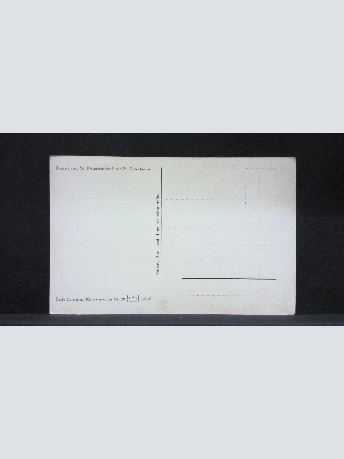 Salzburg Peterskirche mit Hohensalzburg Künstlerkarte K Hayd JW165730