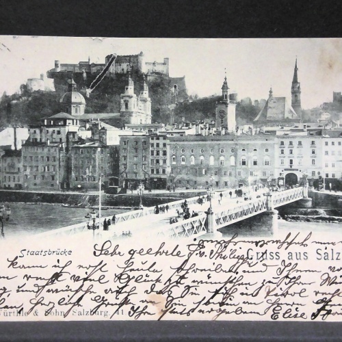 Gruss aus Salzburg Staatsbrücke Hohensalzburg JW7439