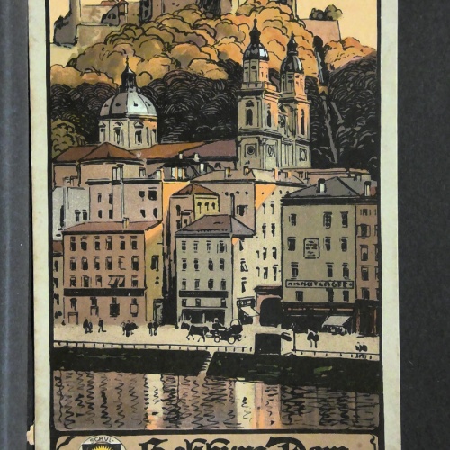Salzburg Deutscher Schulverein 1880 Zeichnung Künstlerkarte JW5731