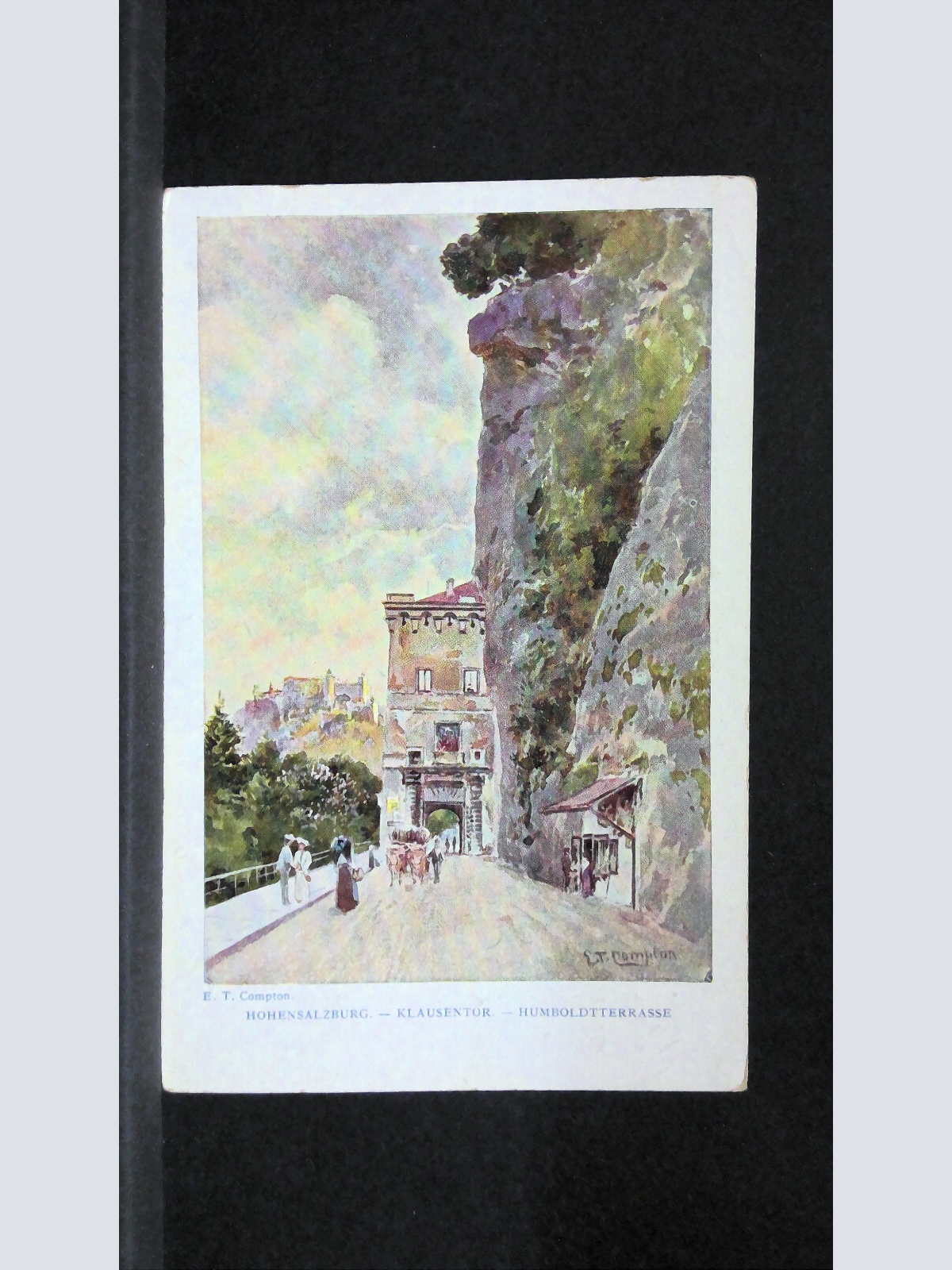 Salzburg Hohensalzburg Klausentor Humboldtterasse Künstlerkarte JW12345