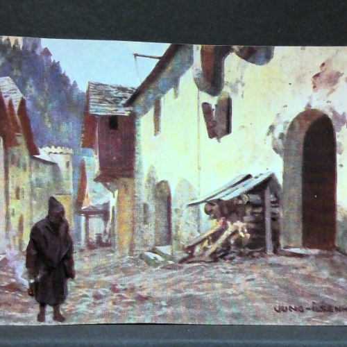 Reklamekarte für Echten Andreas Hofer Korn Tirol Zeichnung JW5696