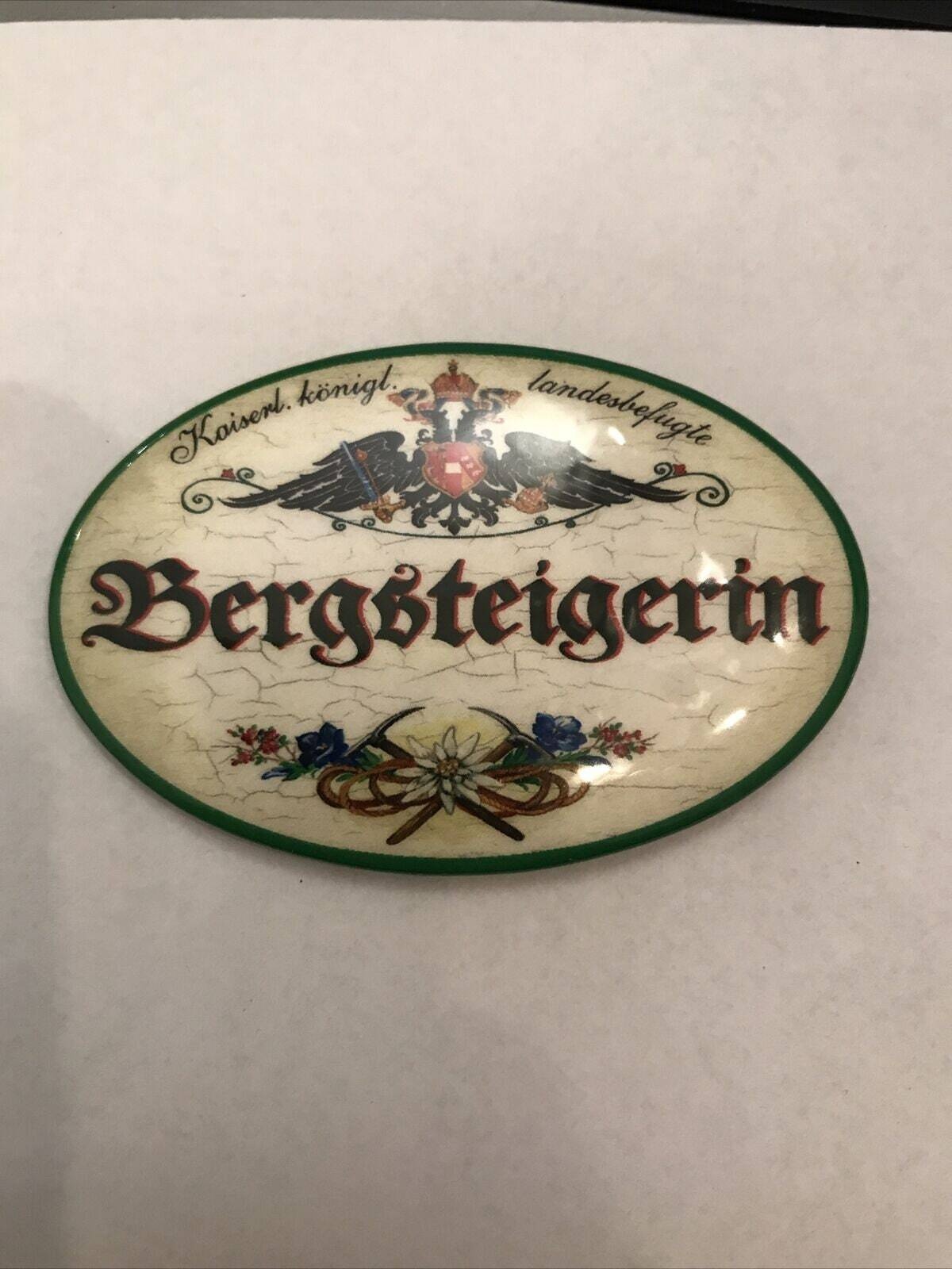 K&k nostalgie flaschenöffner magnetisch bergsteigerin 7x4,5cm