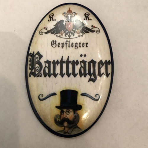 K&k nostalgie flaschenöffner magnetisch bartträger 7x4,5cm