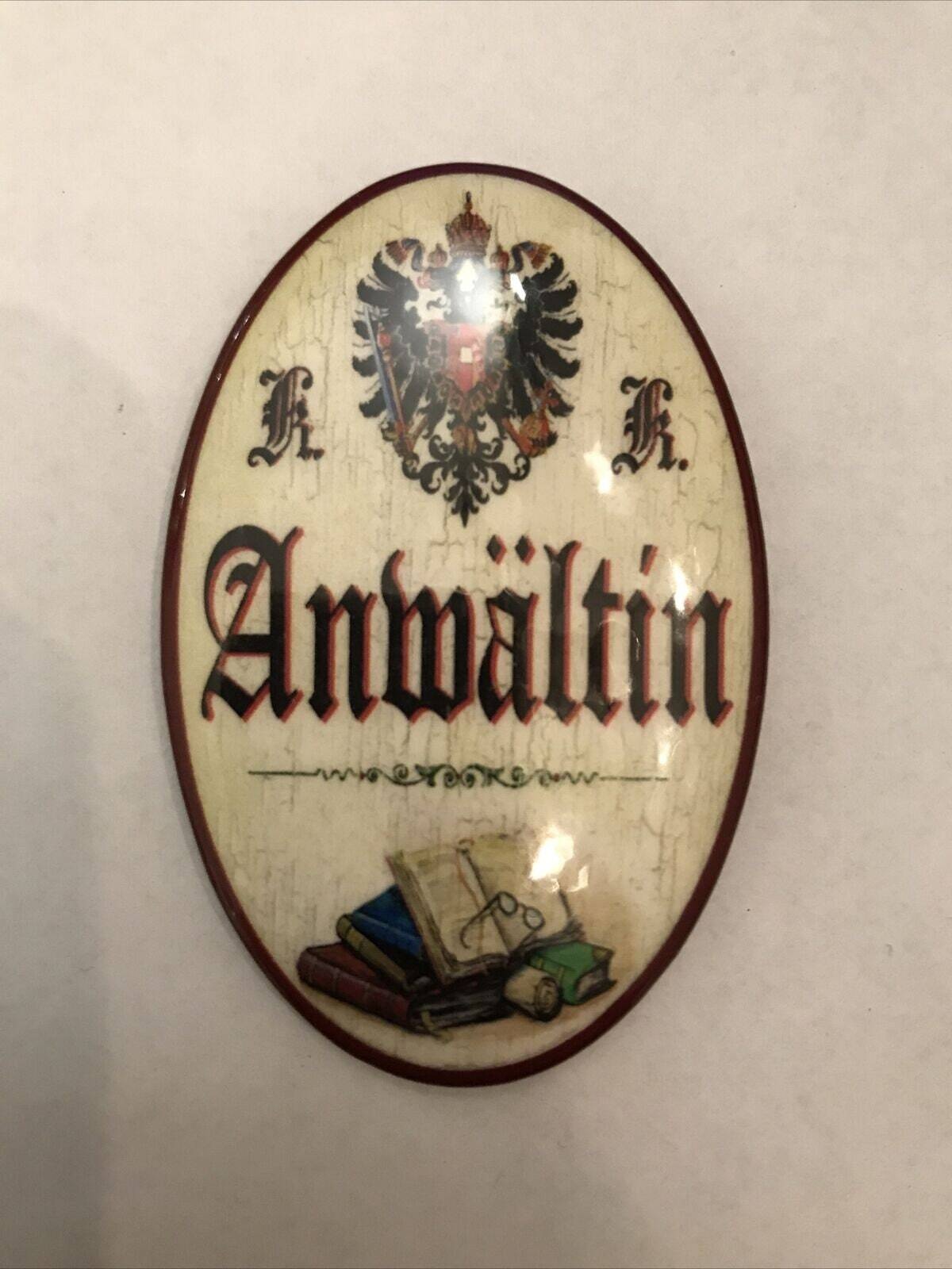 K&k nostalgie flaschenöffner magnetisch anwältin 7x4,5cm