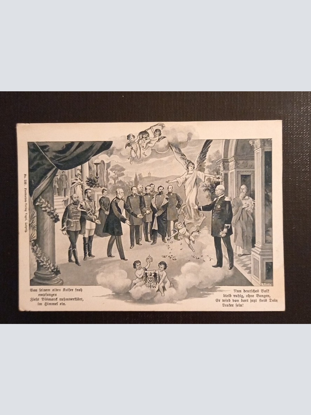 Empfang Kaiser Bismarck Und Engeln 246 G