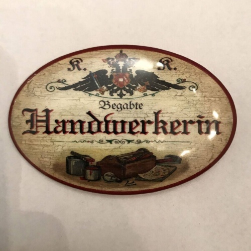 K&k nostalgie flaschenöffner magnetisch handwerkerin 7x4,5cm