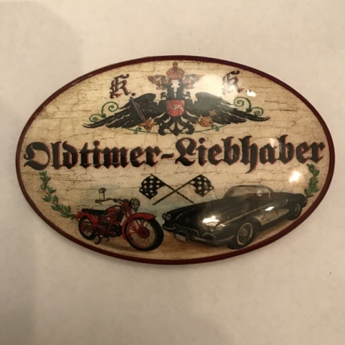 K&k nostalgie flaschenöffner magnetisch oldtimer-liebhaber 7x4,5cm