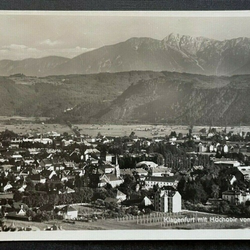 Klagenfurt Hochobir vom Kreuzberg Stadt Gebirge Kärnten Österreich 402382 TH