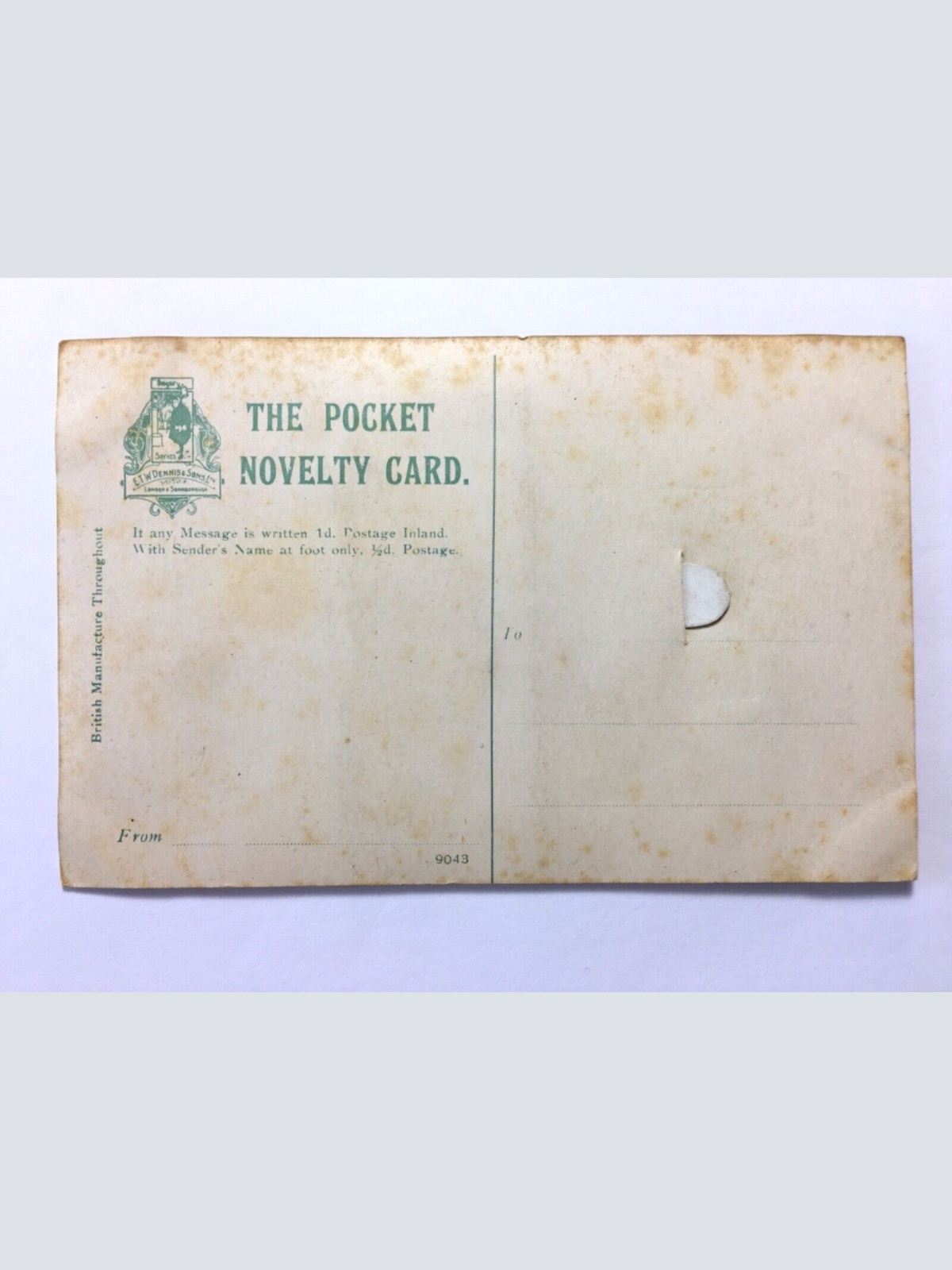 Durban - Still on the Earth - Pocket Novelty Card - England Südafrika 40256 TH