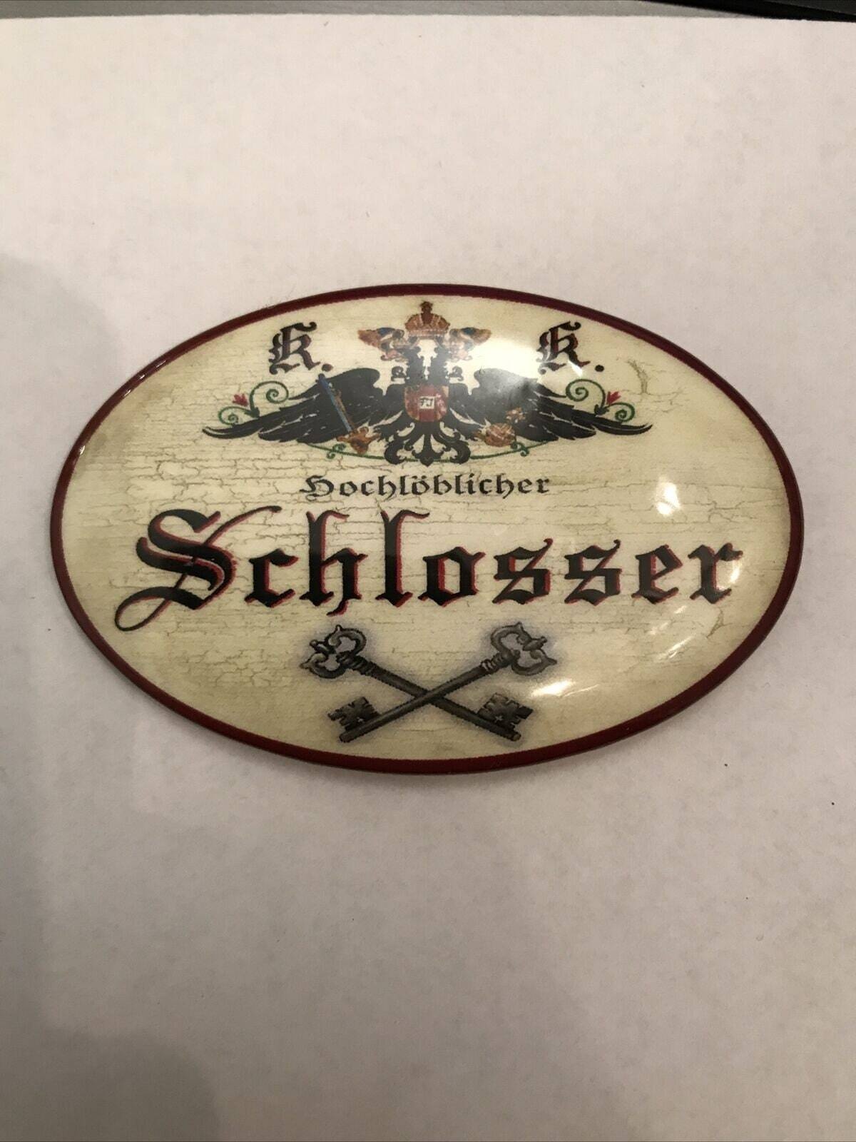 K&k nostalgie flaschenöffner magnetisch schlosser 7x4,5cm