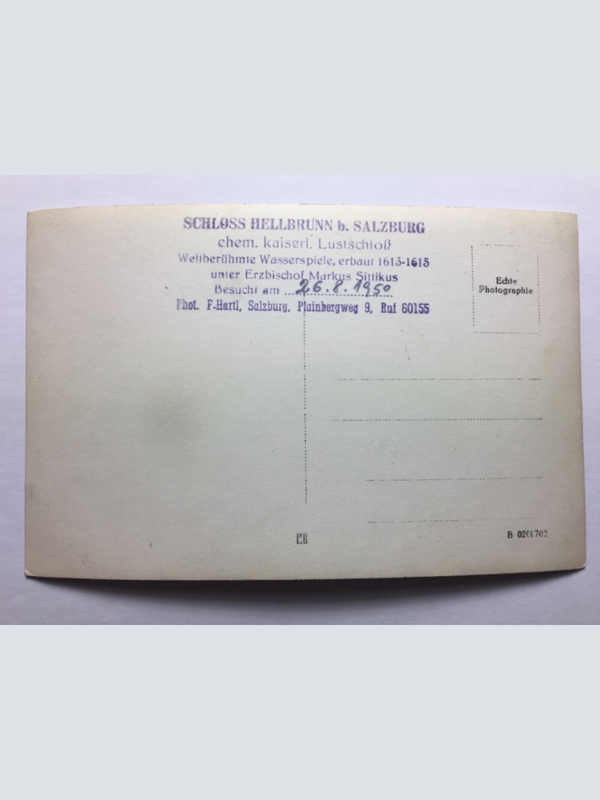 Salzburg - Schloss Hellbrunn / Wasserspiele 11088