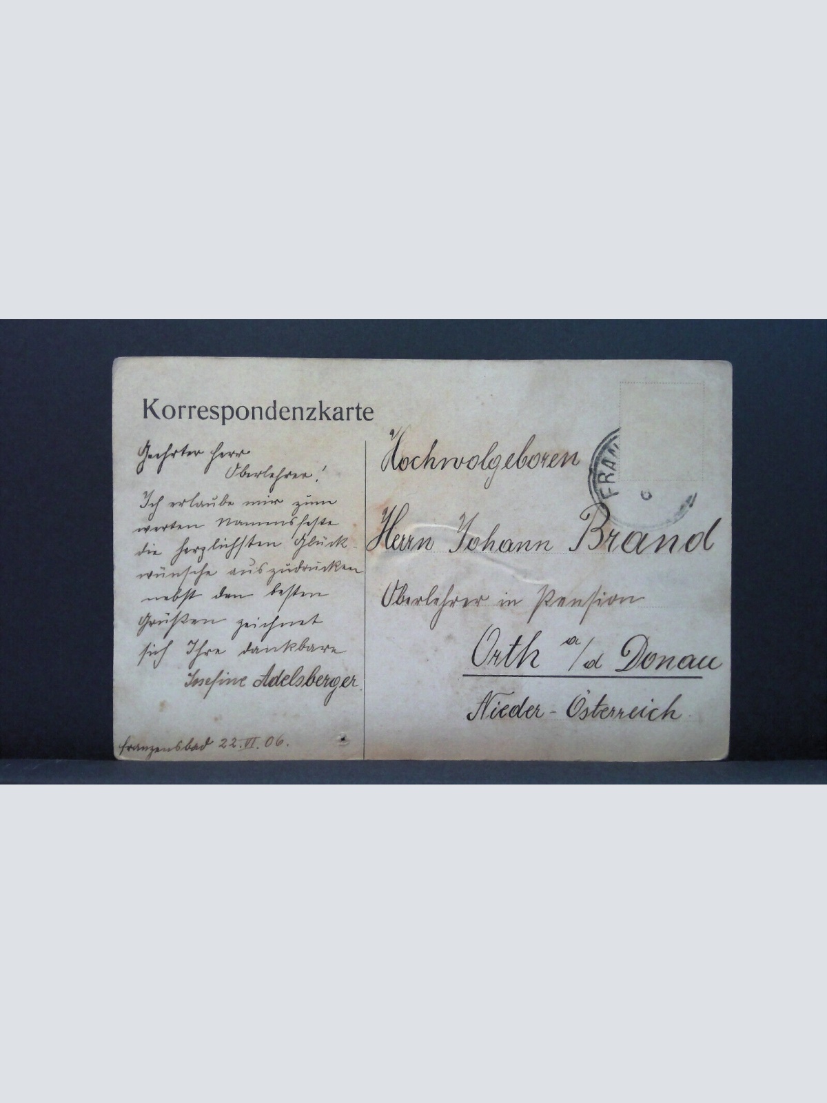 Franzensbad Katholische Kirche Hotel Kreuz JW 650407 C