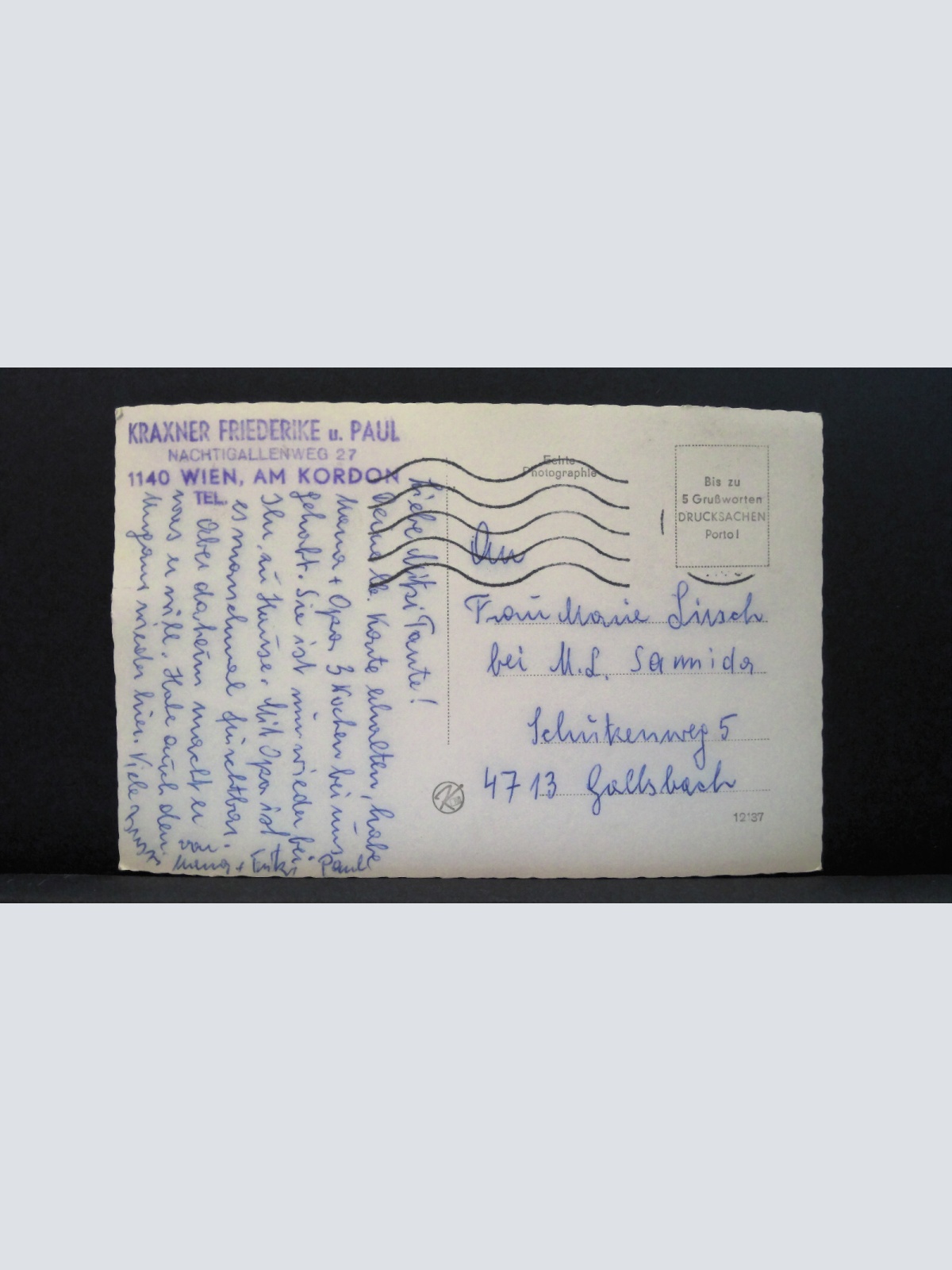 Wien Hütteldorf Kordon Siedlung JW 650386 C