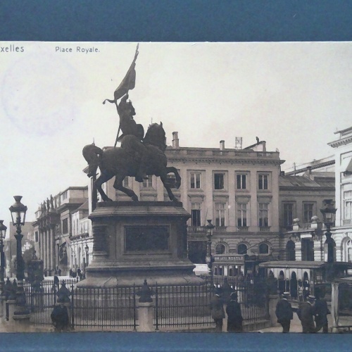 Bruxelles Place Royale Reiterstandbild JW 650255 C