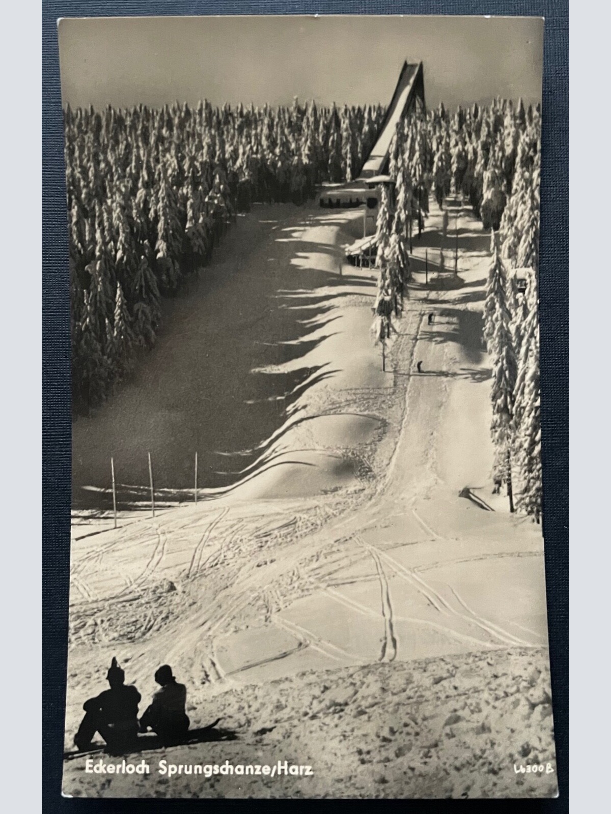 Eckerloch Sprungschanze Harz Schnee Berg Sachsen-Anhalt Deutschland 401014 TH A