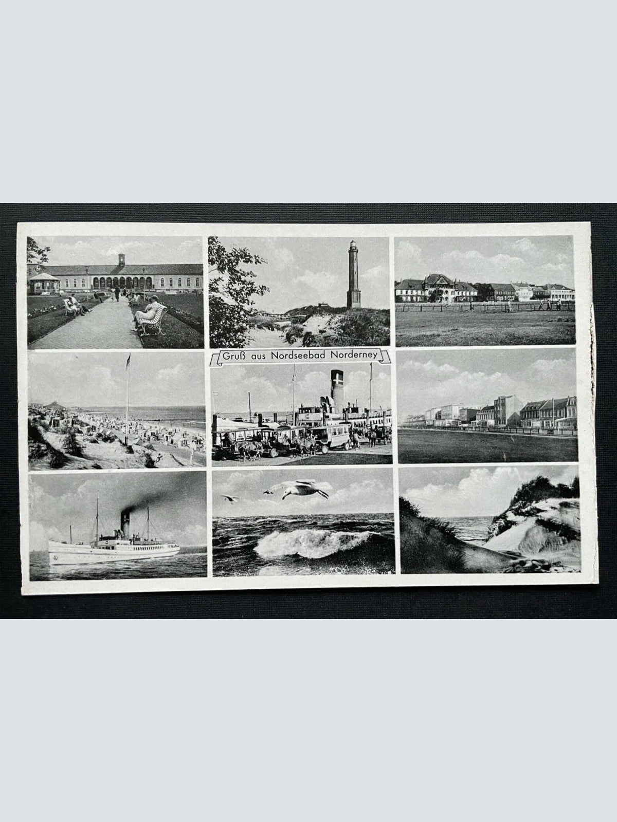 Gruß aus Nordseebad Norderney Collage Hafen Niedersachsen Deutschland 401005 A