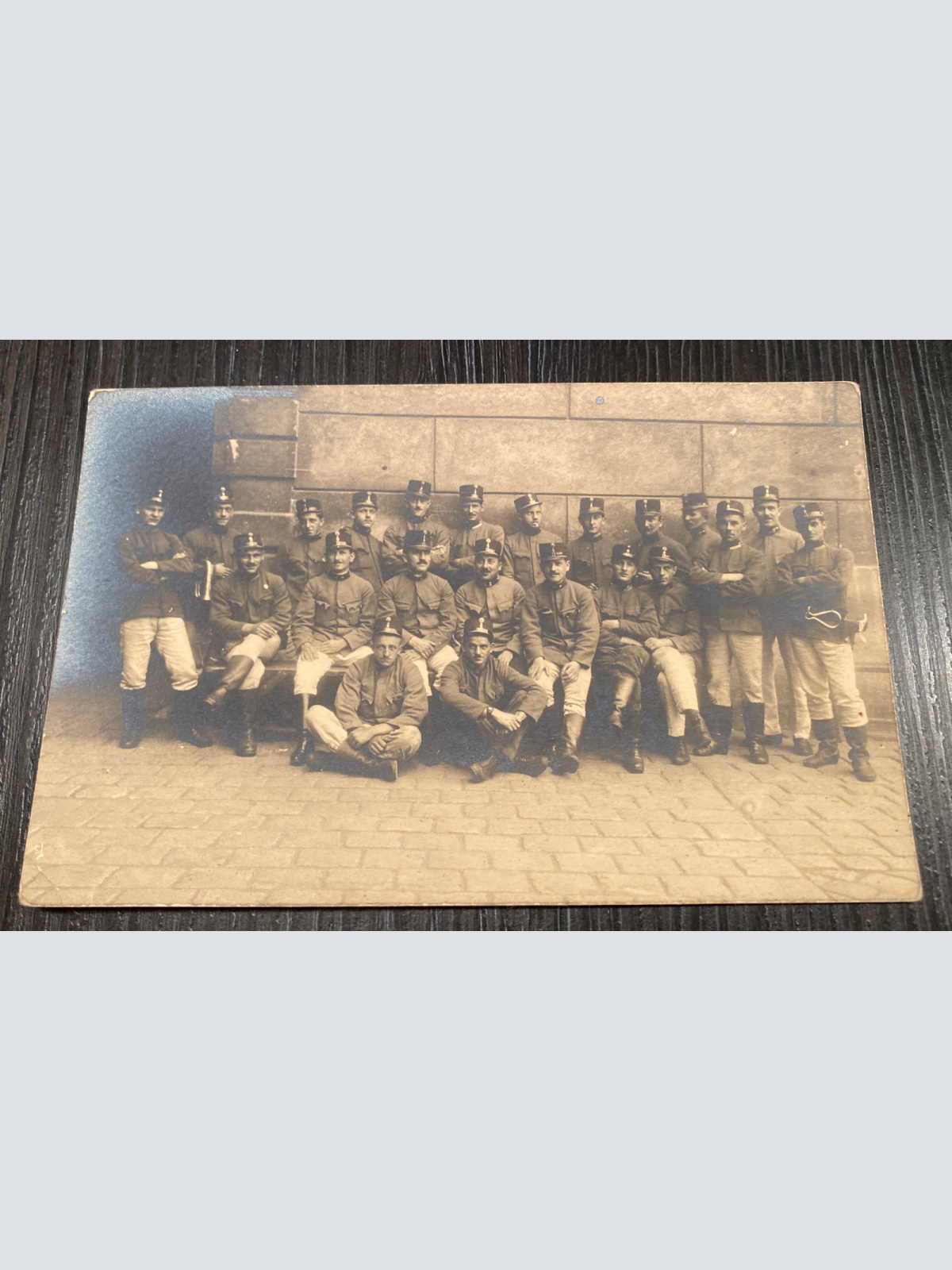 Soldaten Original Foto Uniform Gruppenfoto 80030