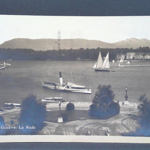 Geneve La Rade Raddampfer Schiff JW 650199 C