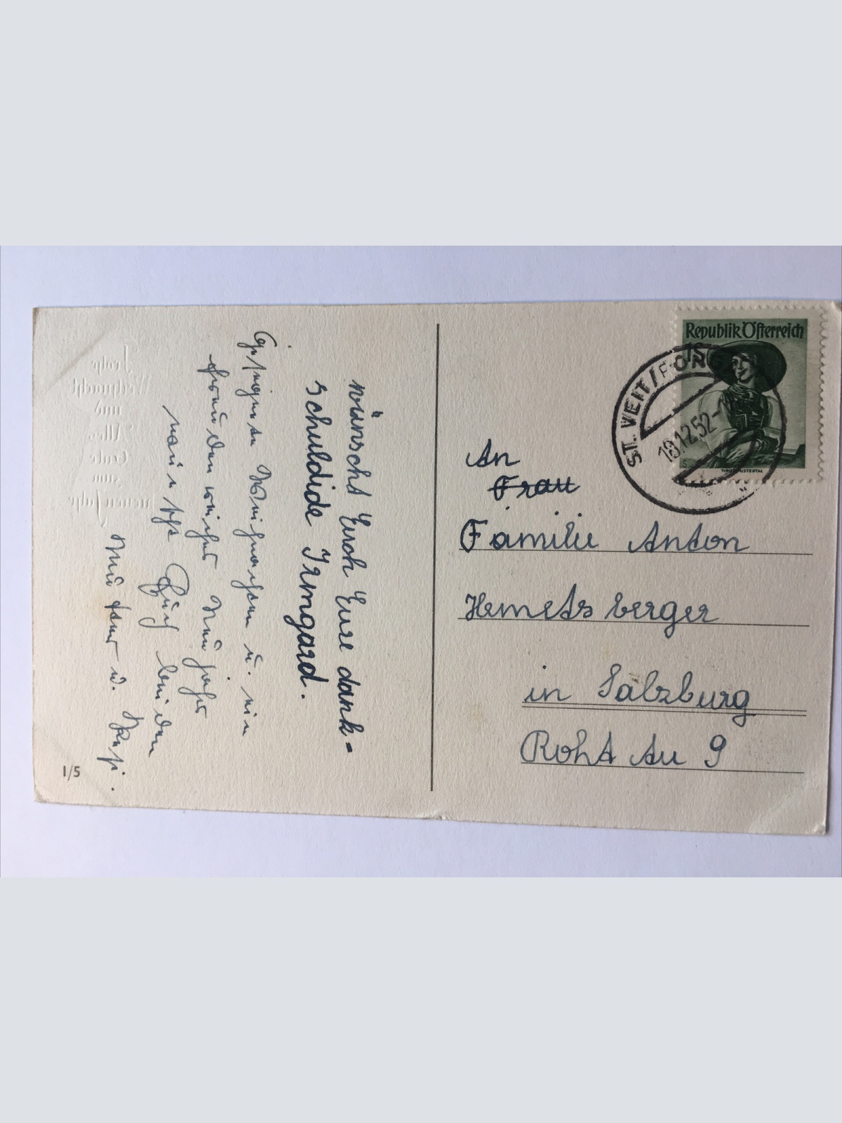 Glückwunsch Weihnachtskarten. Gesteck und Notenheft. 641.