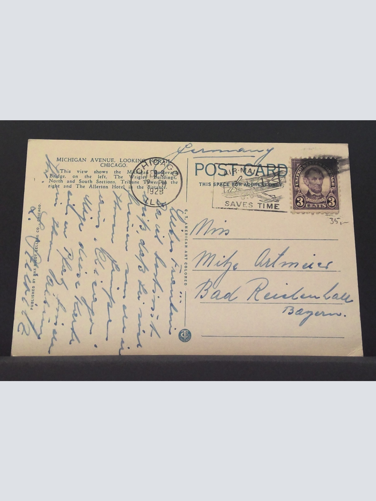 Michigan Avenue North Wrigley Building Tribune Tower USA Gemälde JW 650203 C