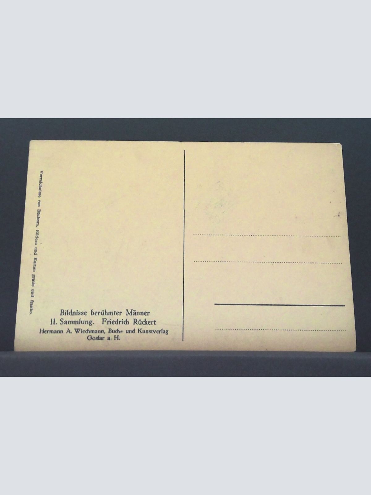 Friedrich Rückert Dichter Porträt Gemälde JW 650470 C