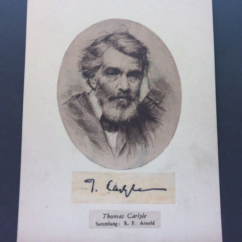 Thomas Carlyle Historiker England Autograph Zeichnung JW 650280 C