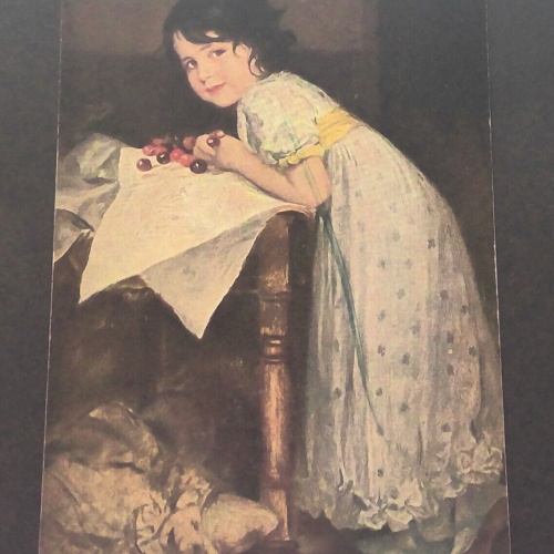 F A von Kaulbach Des Künstlers Tocher Kind Gemälde JW 650461 C