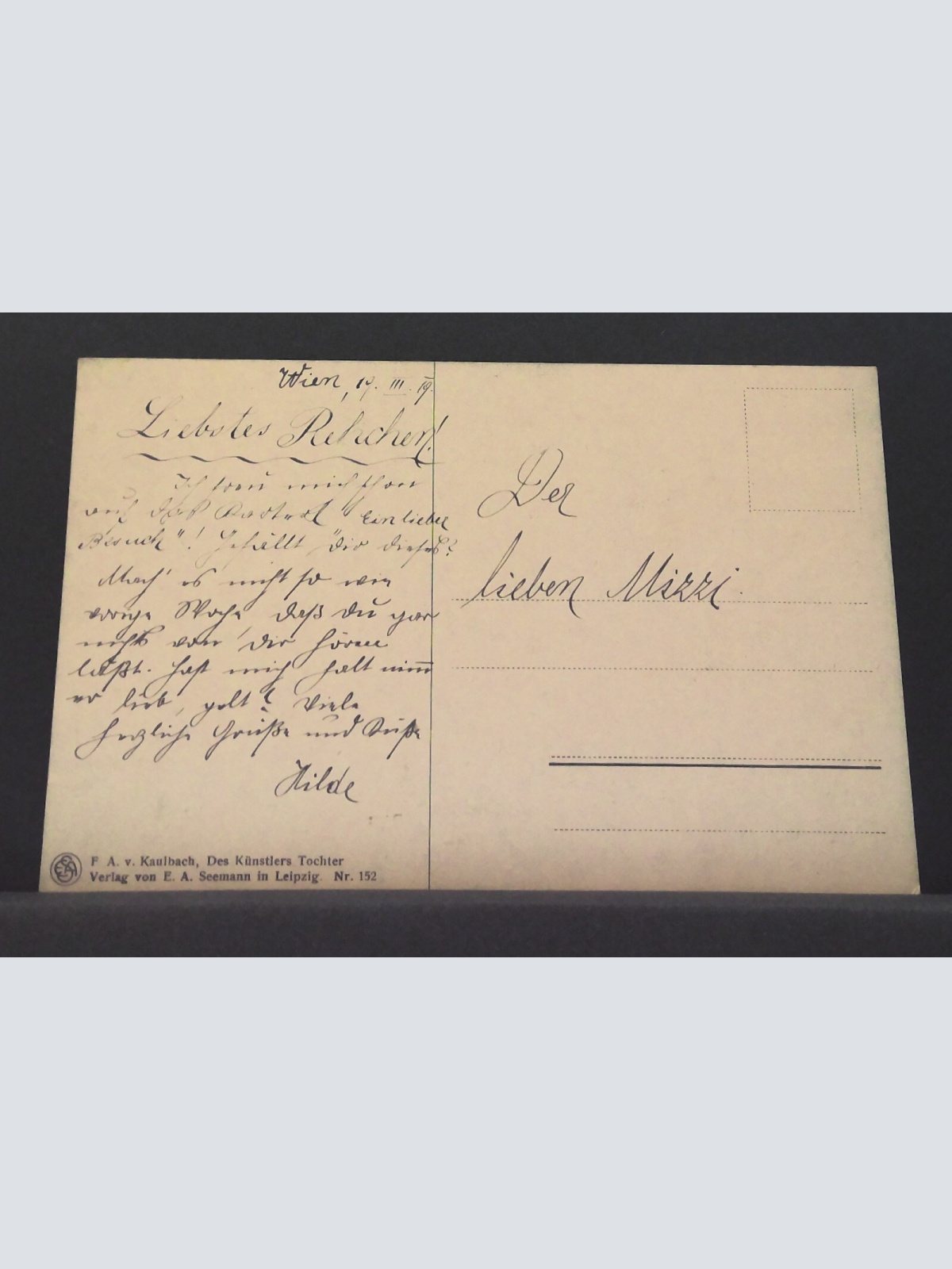 F A von Kaulbach Des Künstlers Tocher Kind Gemälde JW 650461 C