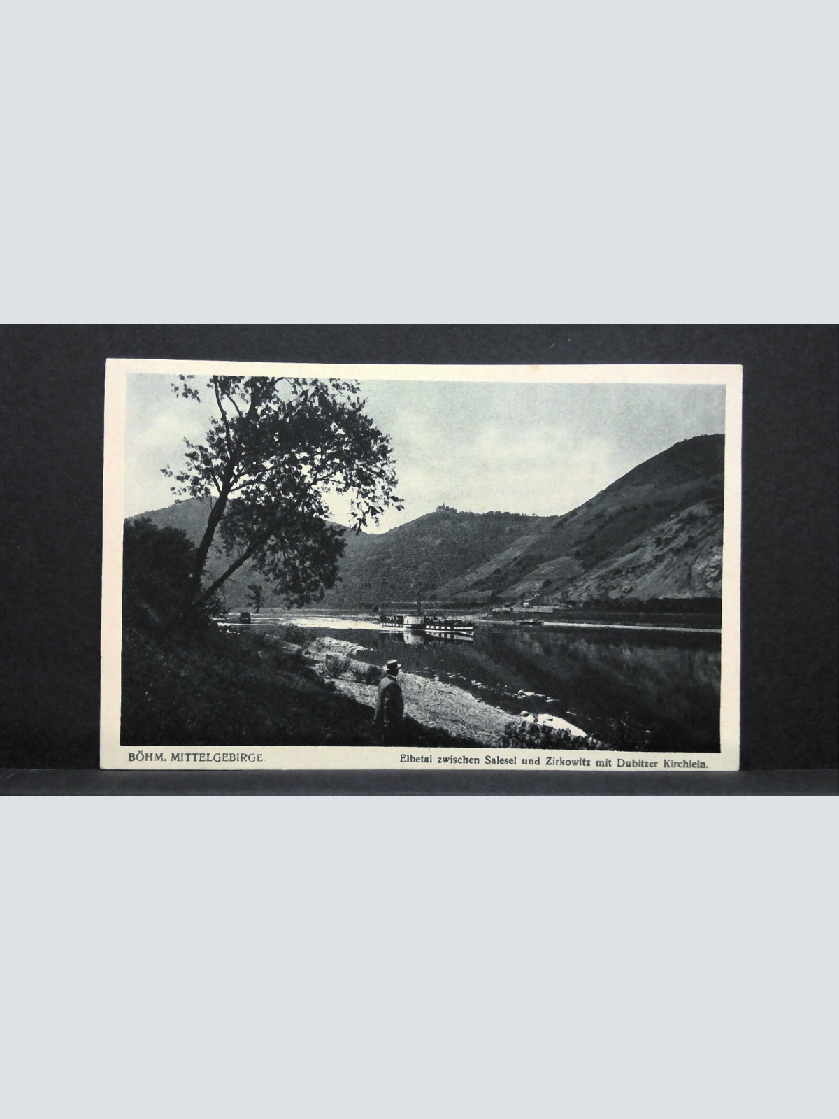 Böhmisches Mittelgebirge Elbtal Salesel Zirkowitz Dubitzer Kirchlein JW 500076 C