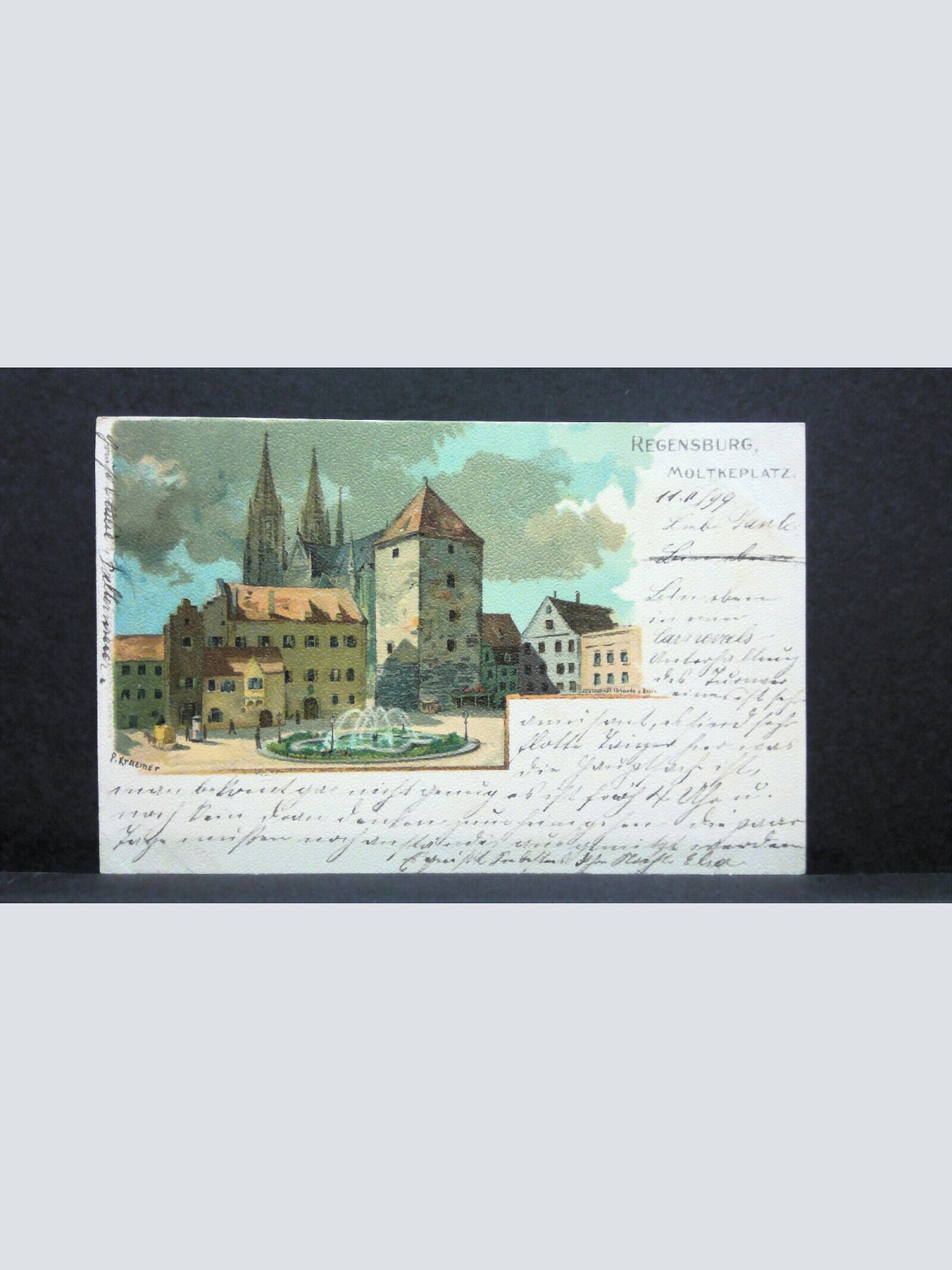 Regensburg Molkteplatz Gemälde JW 500251 C