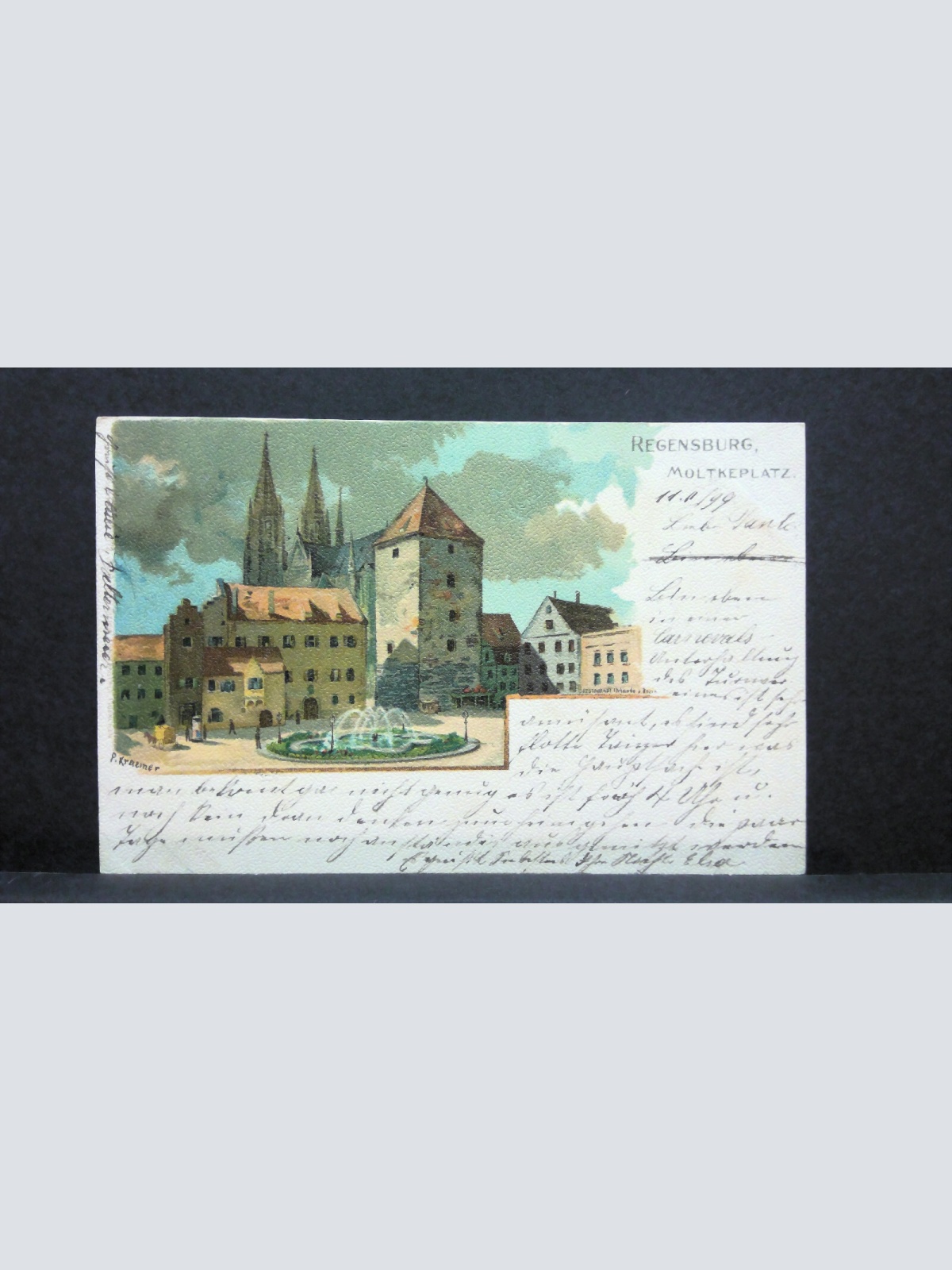 Regensburg Molkteplatz Gemälde JW 500251 C