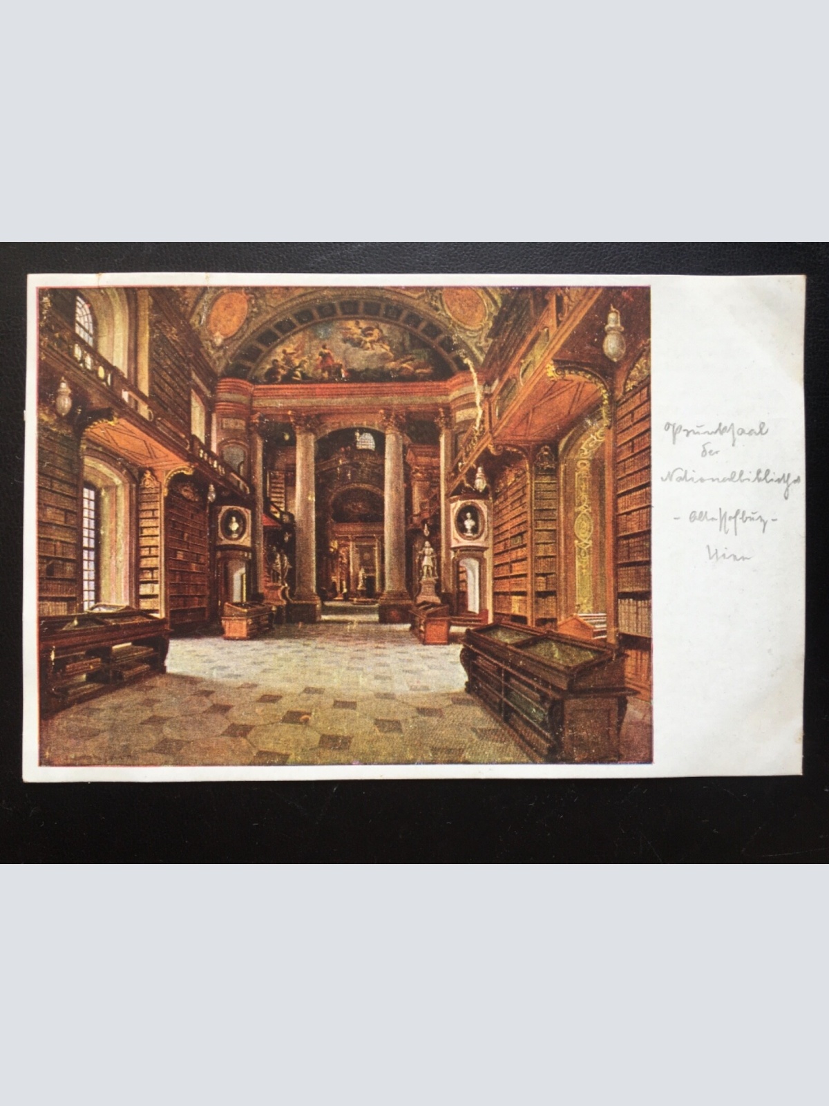 Wien - Prunksaal der Nationalbibliothek (J.Jaunbersin) - Ehem. Hofburg 270023 TH