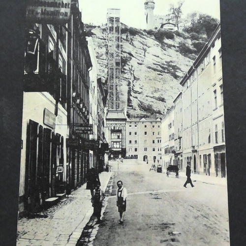 Salzburg Elektrischer Aufzug Mönchsberg 60 Meter hoch Kinder JW 500250 C