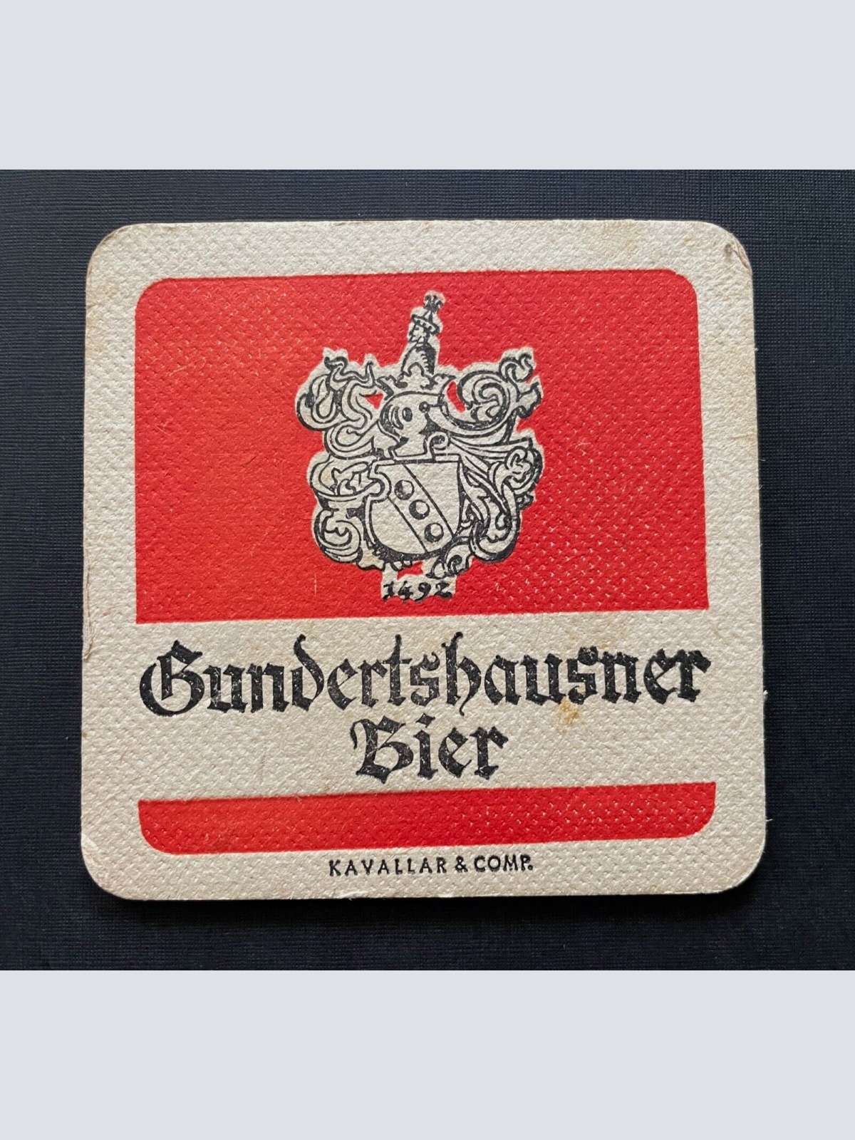 Bierdeckel Gundertshausner Bier Brauerei Flamingo Fruchtsaft Gundertshausen
