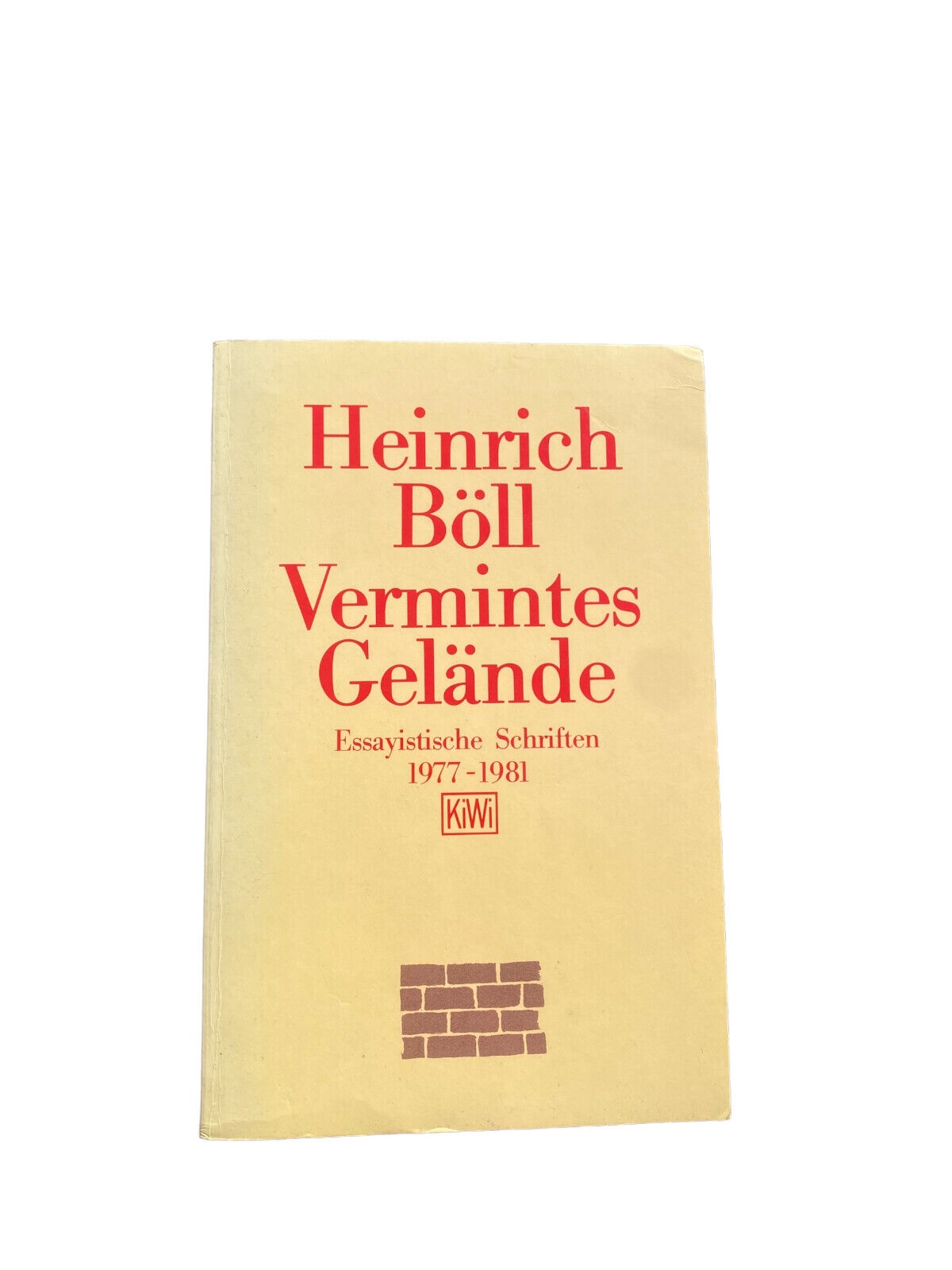 Heinrich Böll VERMINTES GELÄNDE essayistische Schriften 1977 - 1981 +Abb