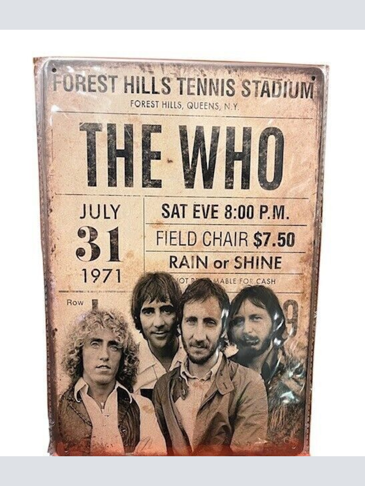 Nostalgie Retro Blechschild "The WHO" 30x20     000AM