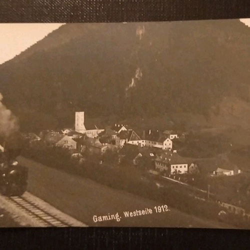 Gaming Westseite 1912 Eisenbahn Scheibbs   Zug 5525 D  Gr