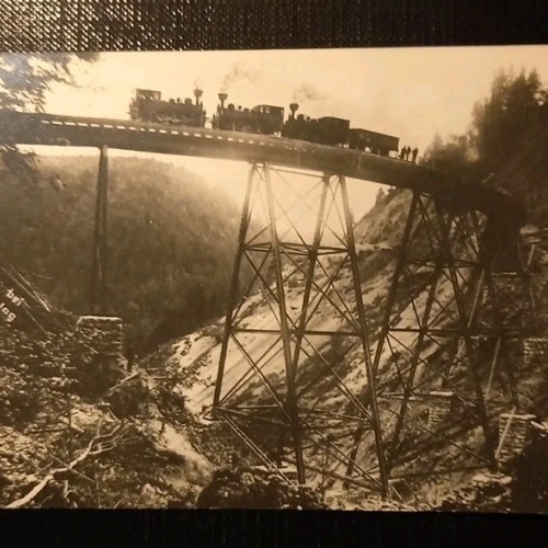 Viadukt Bei Pfaffenschlag Niederösterreich Eisenbahn Brücke Zug 170 D Gr